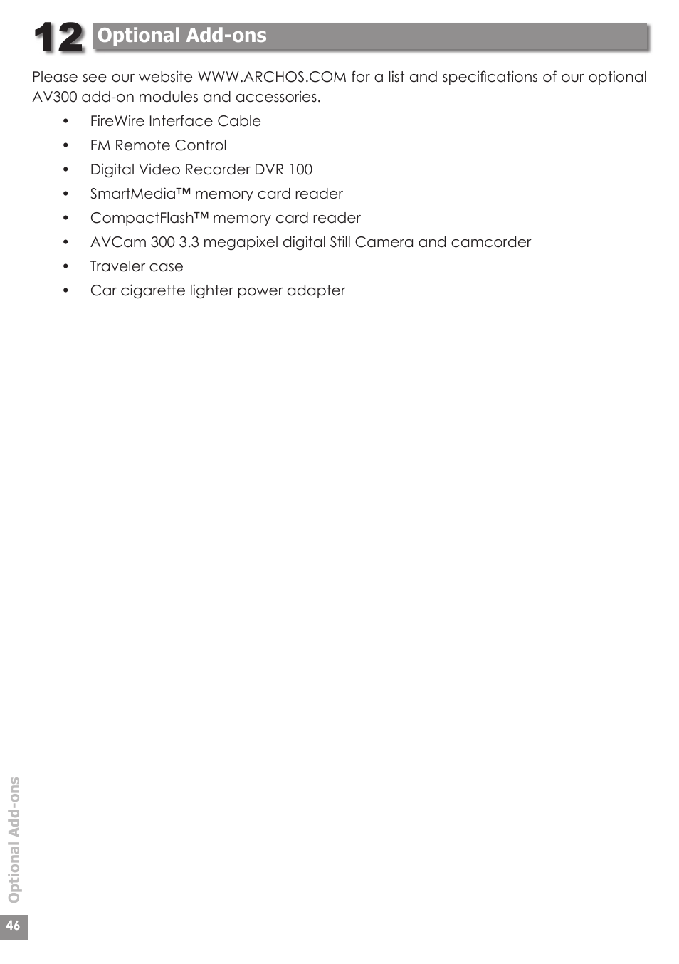 ARCHOS AV340 User Manual | Page 46 / 52