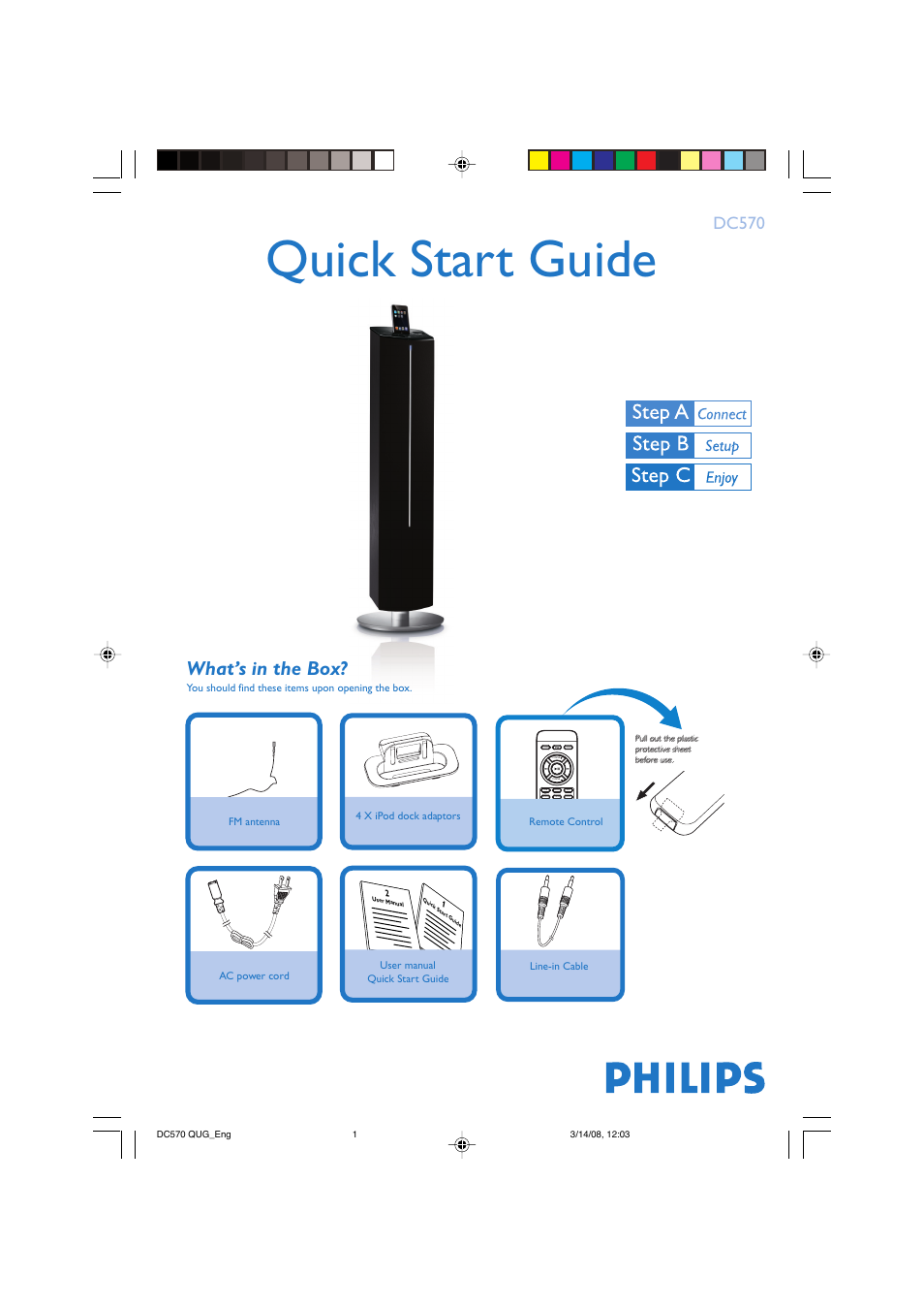 Philips DC570-37 User Manual | 4 pages