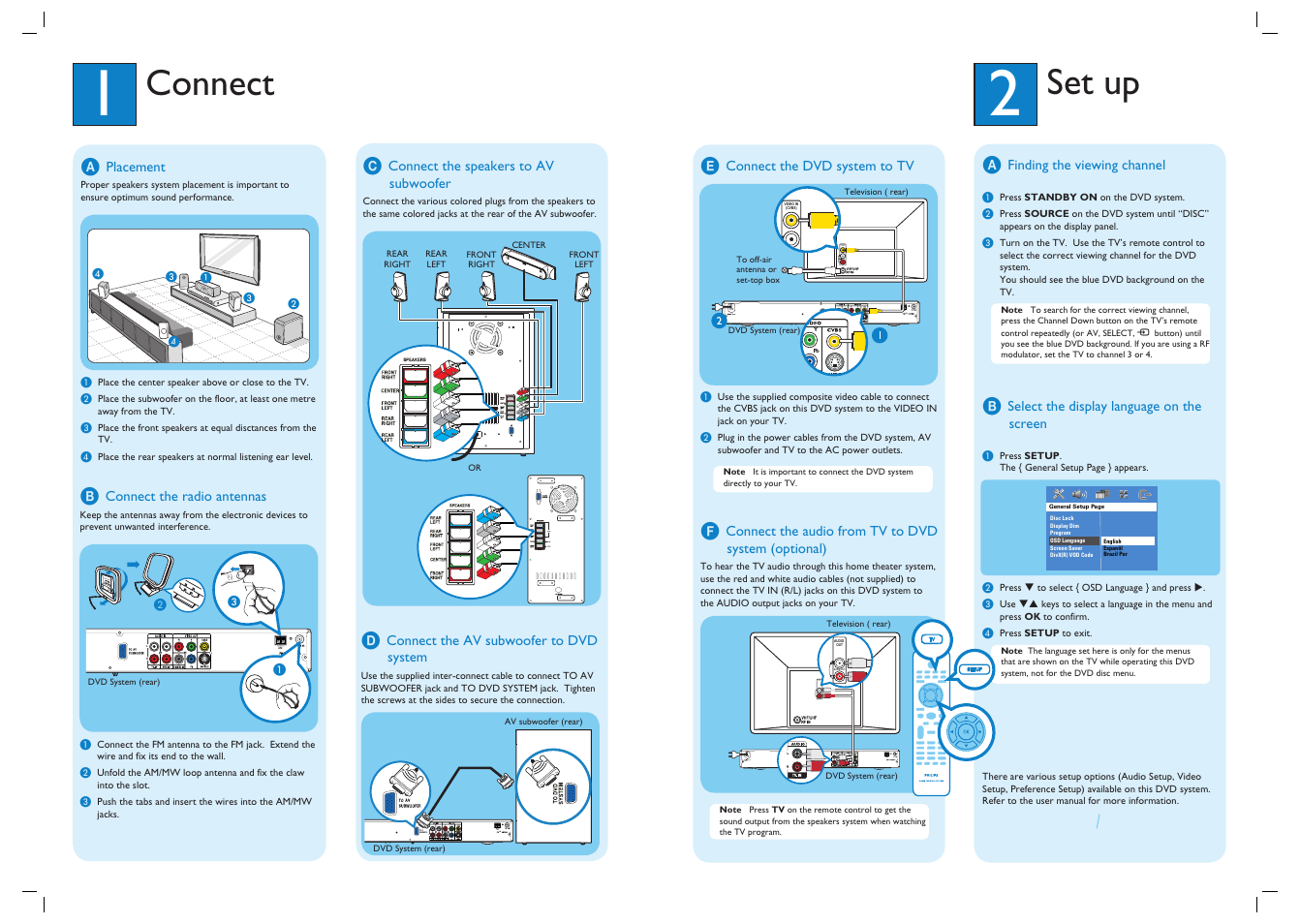 Philips HTS3450-37B User Manual | 2 pages