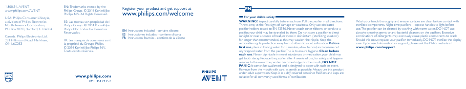 Philips SCF172-22 User Manual | 4 pages