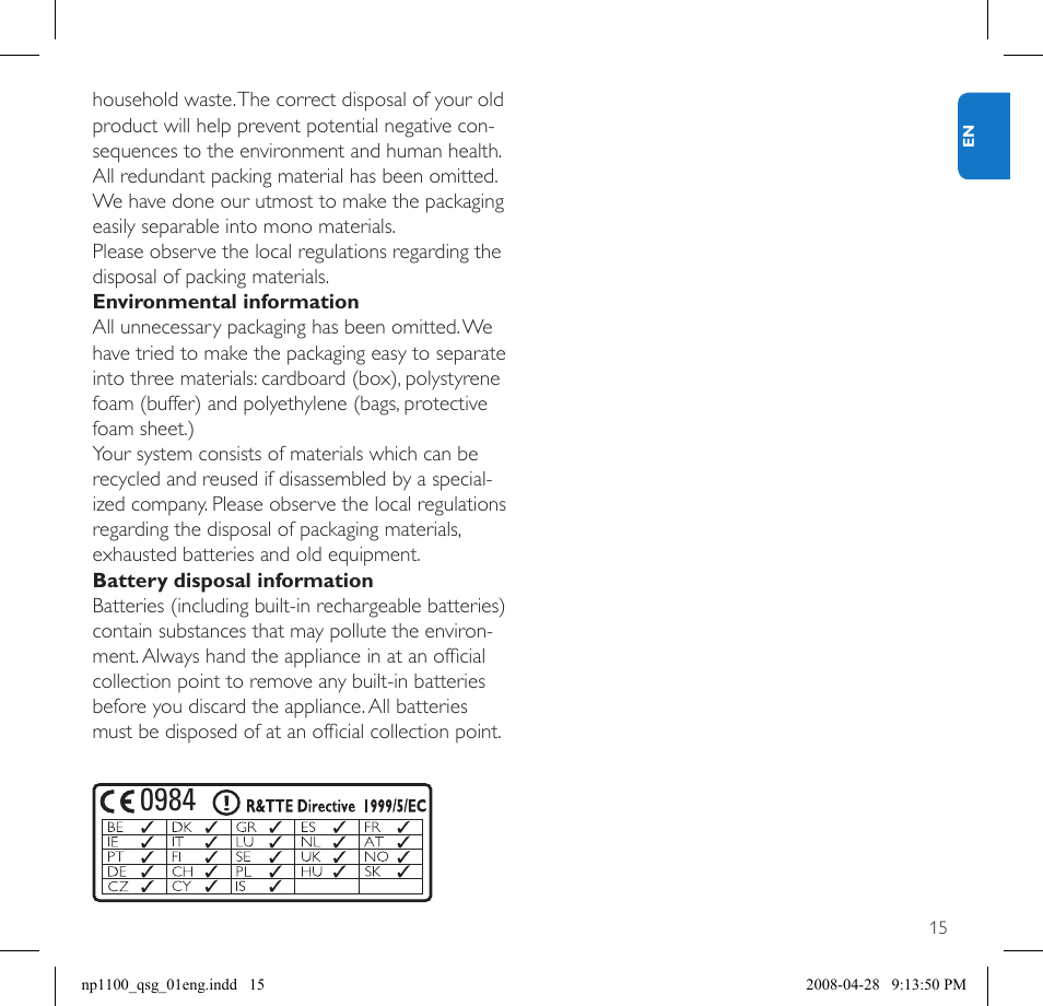 Philips NP1100-37 User Manual | Page 17 / 21