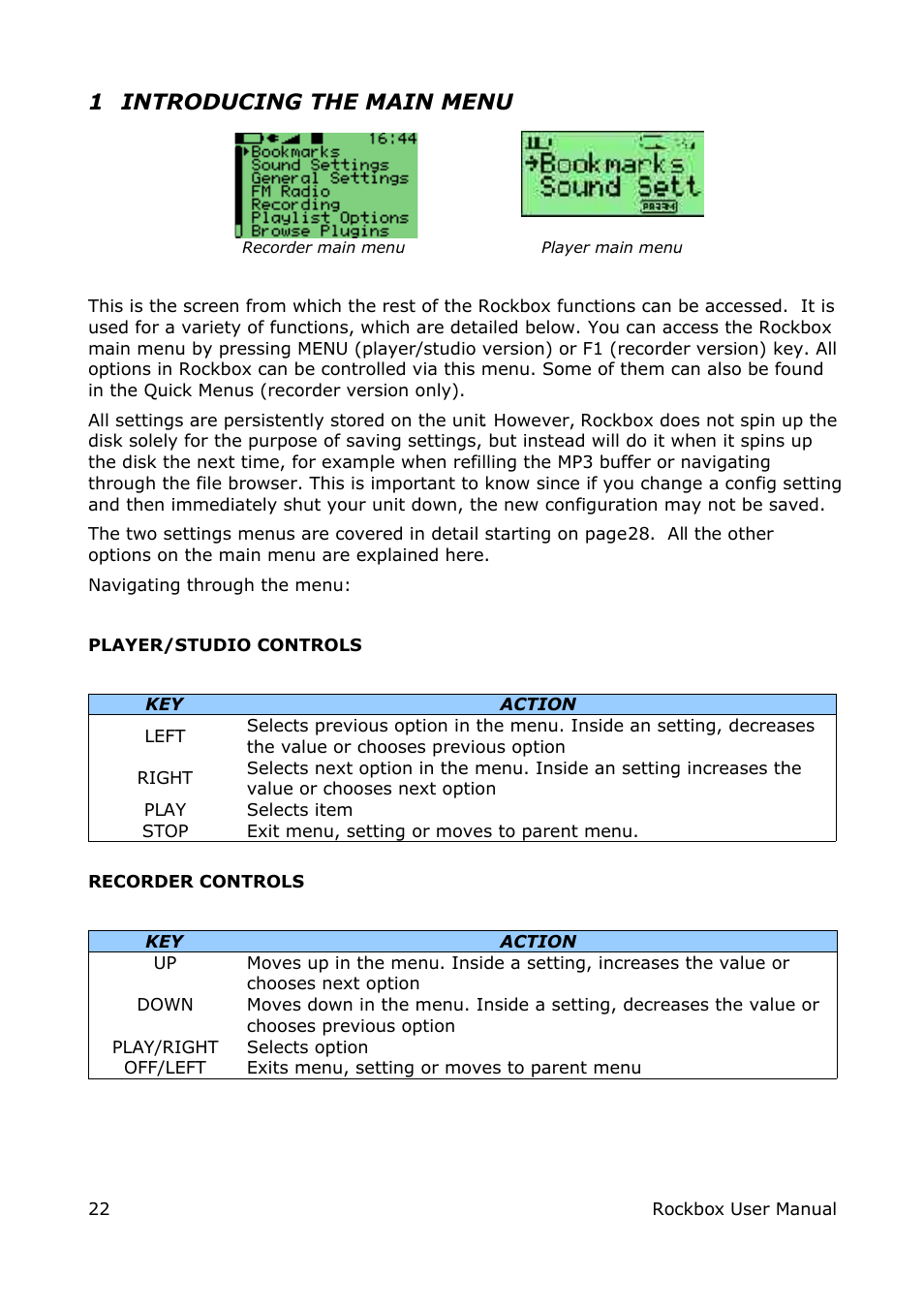 1 introducing the main menu | ARCHOS box rock User Manual | Page 22 / 90