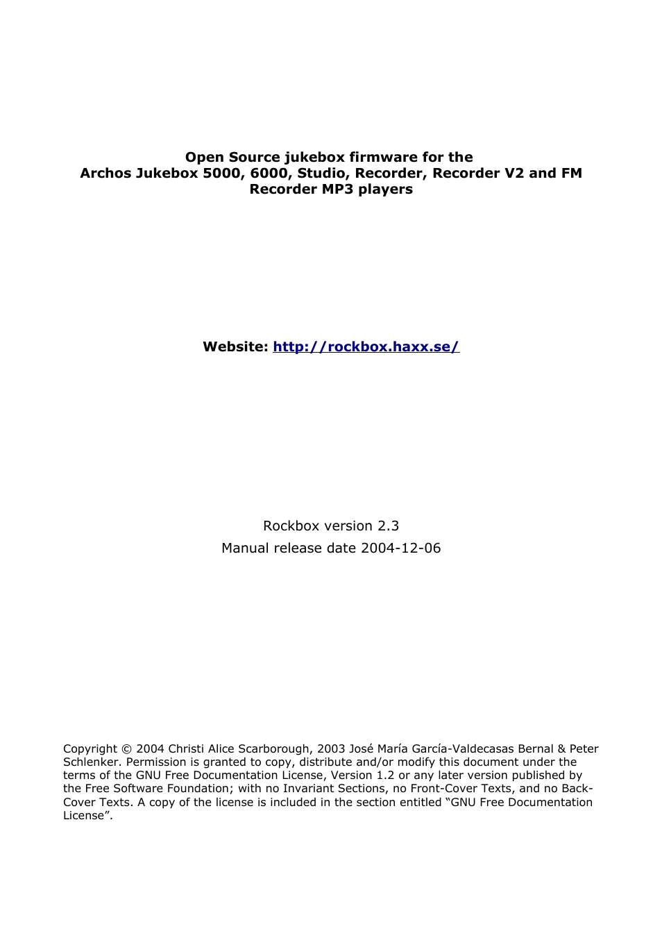 ARCHOS box rock User Manual | Page 3 / 90