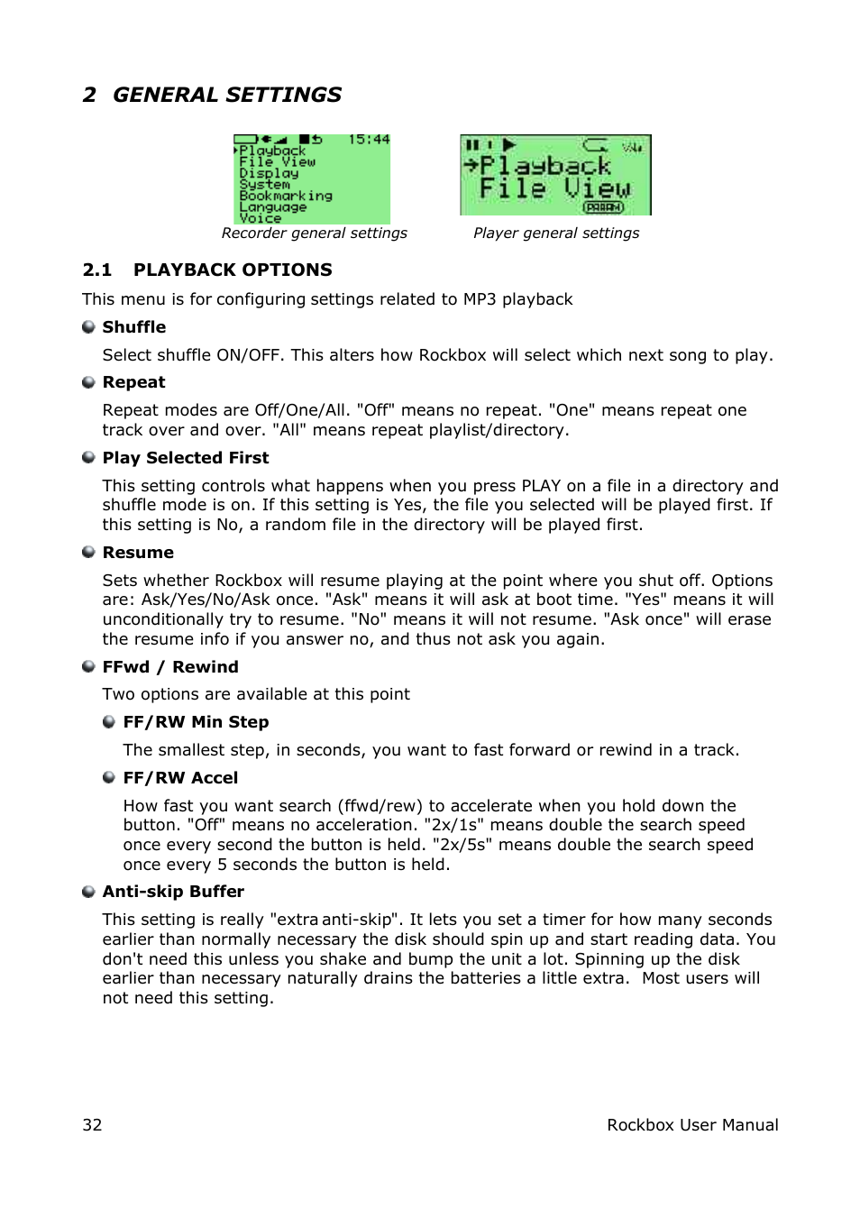 2 general settings | ARCHOS box rock User Manual | Page 32 / 90