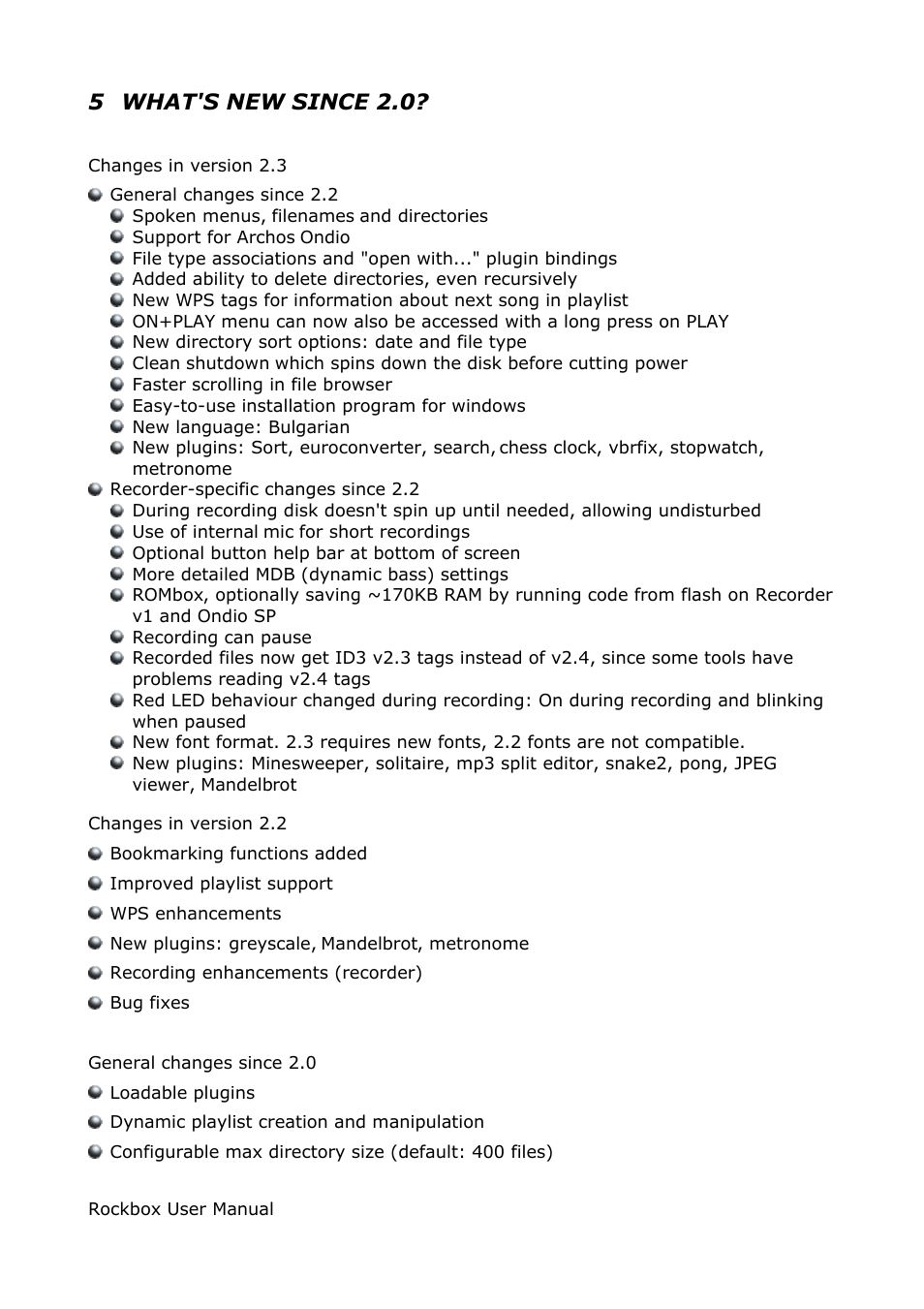 5 what's new since 2.0 | ARCHOS box rock User Manual | Page 83 / 90