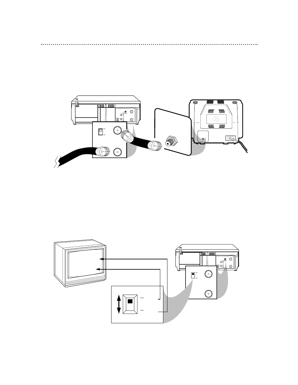 Hookups without a cable box (cont’d) 7, Ch3 / ch4 switch, Plug in the power cords of the tv and the vcp | You are ready to turn on the vcp. tv, Ch 4 or ch 3, Ch3 ch4 | Philips VPB115AT99 User Manual | Page 7 / 24