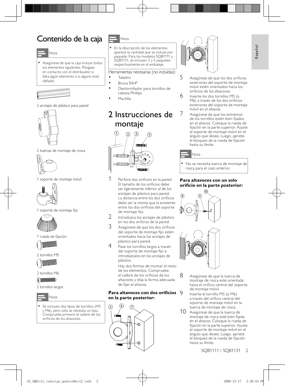 Philips SQB1131-17 User Manual | Page 2 / 2