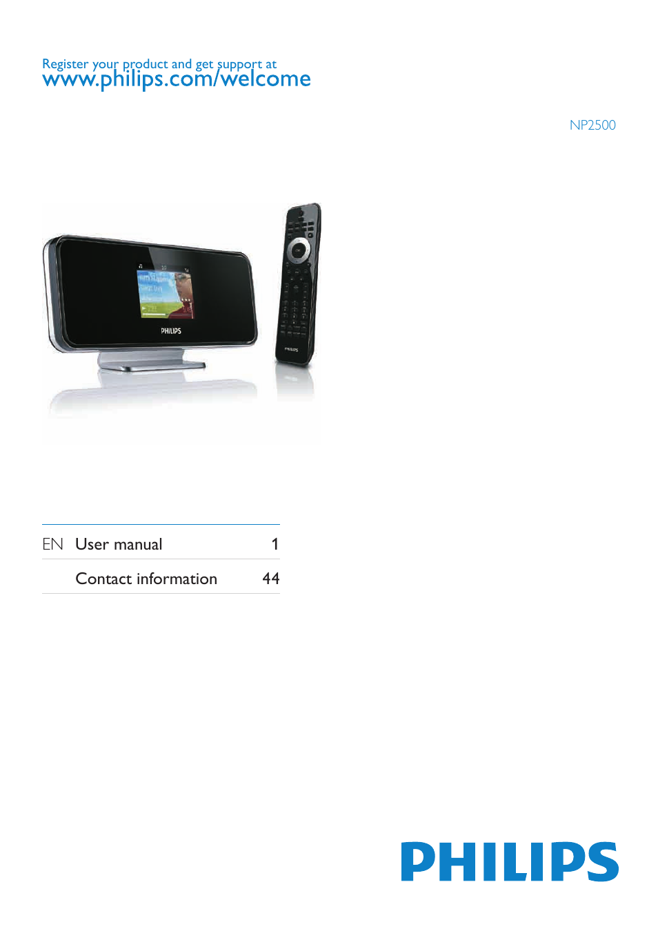 Philips NP2500-37 User Manual | 67 pages