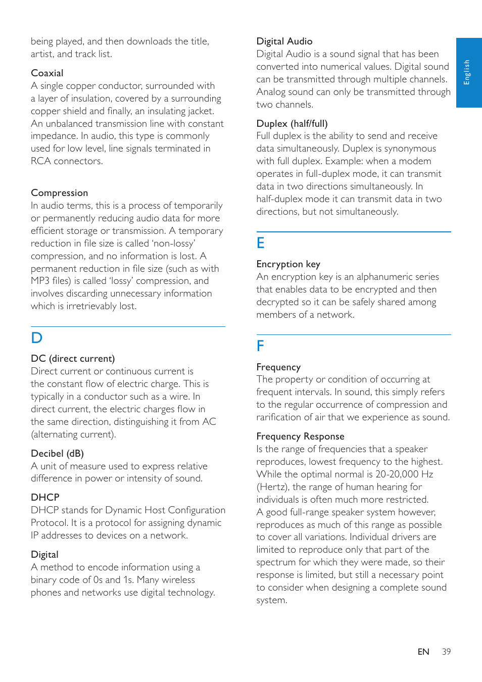 Philips NP2500-37 User Manual | Page 40 / 67