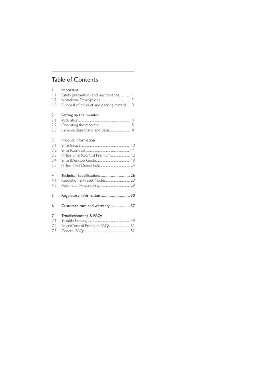 Philips 201B2CB-00 User Manual | Page 2 / 57