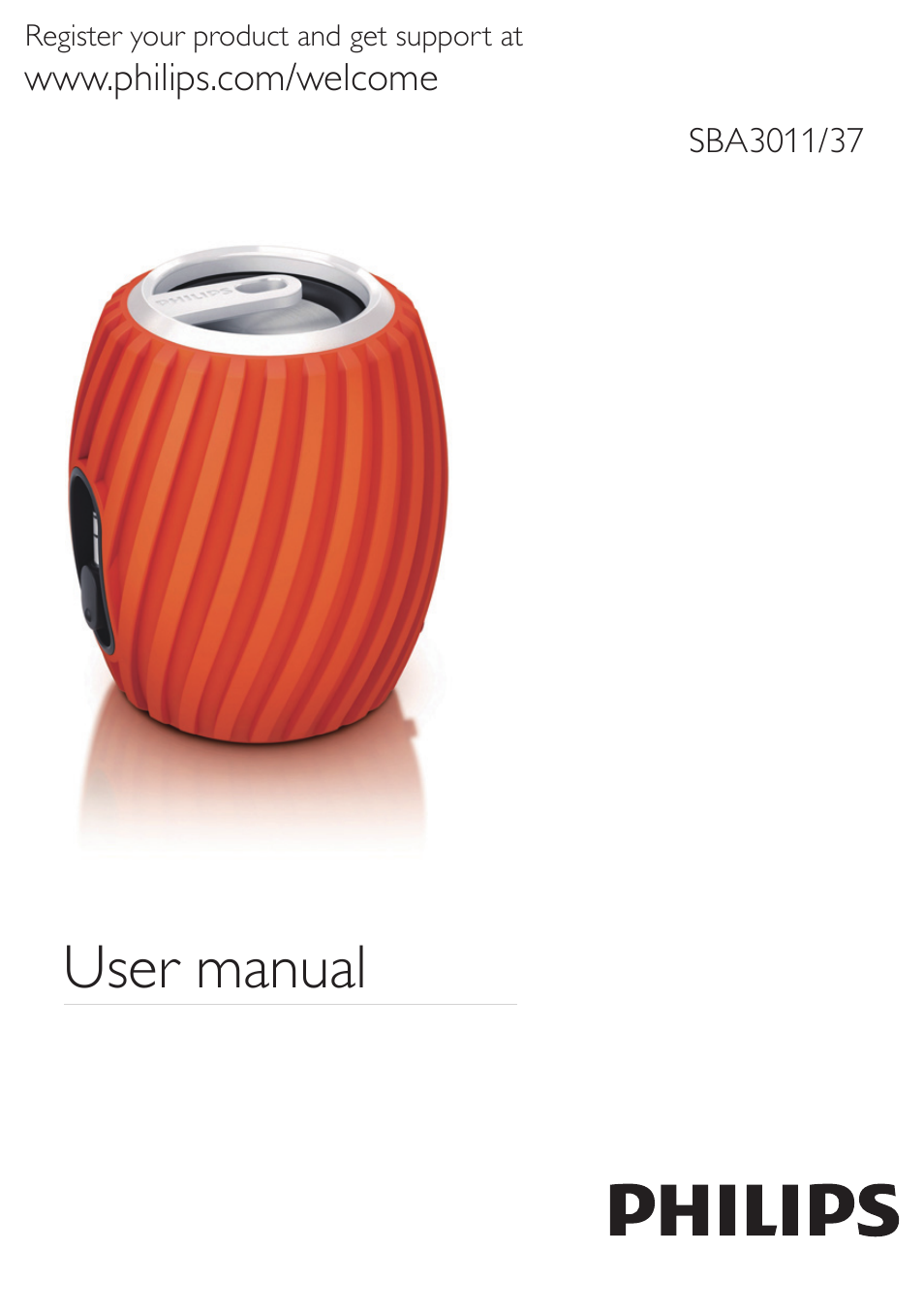 Philips SBA3011GRN-37 User Manual | 14 pages