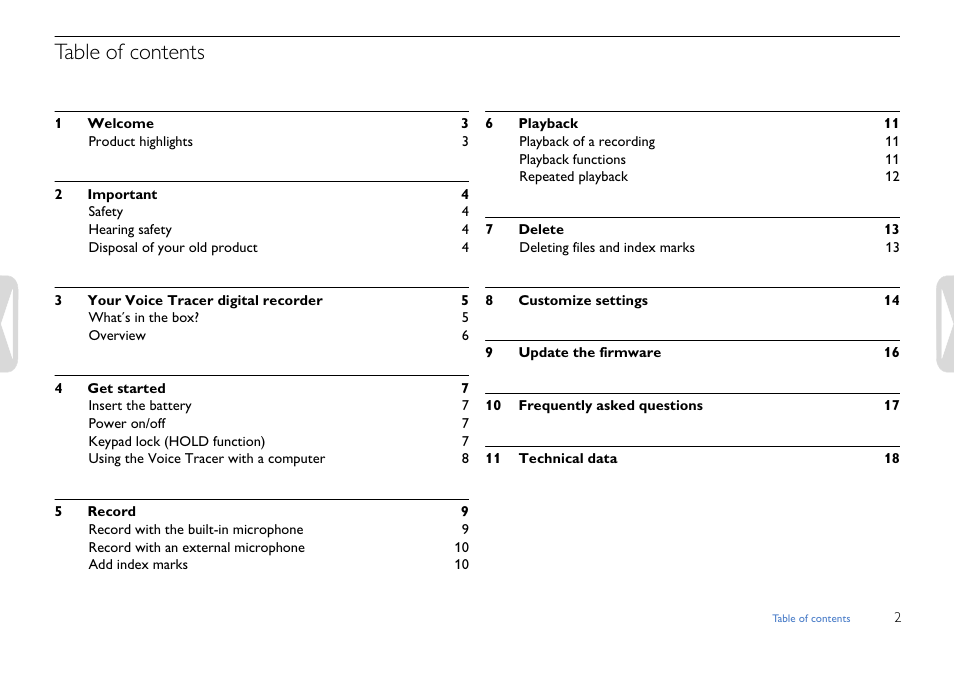 Philips LFH0617-27B User Manual | Page 2 / 20