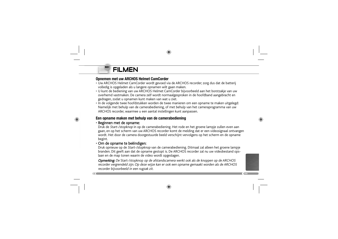 Filmen | ARCHOS 604 User Manual | Page 57 / 64