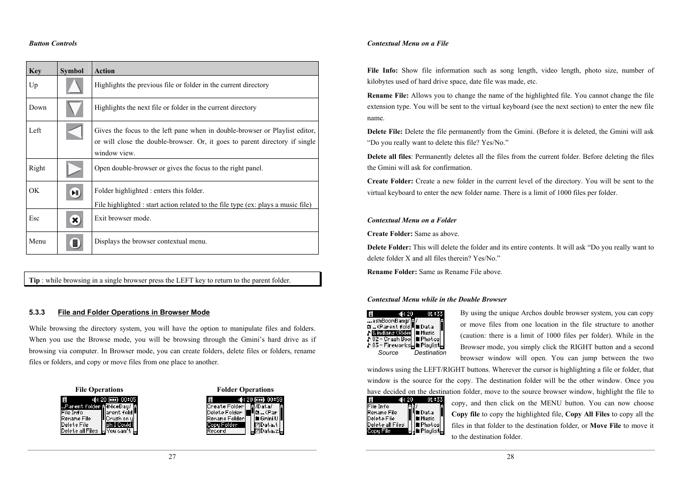 ARCHOS 100 series User Manual | Page 14 / 27