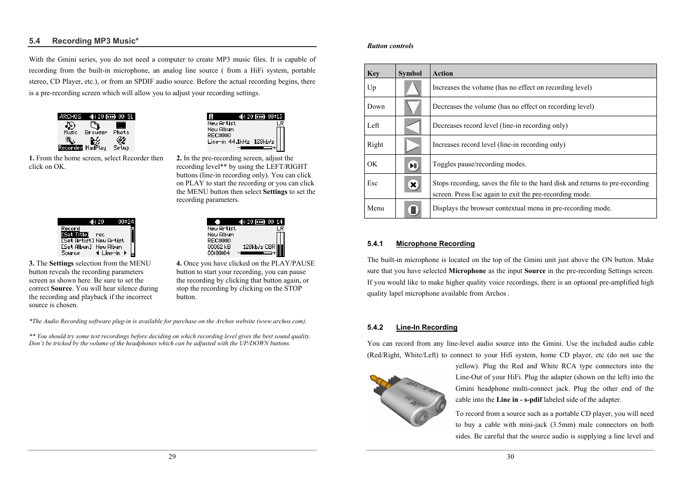 ARCHOS 100 series User Manual | Page 15 / 27