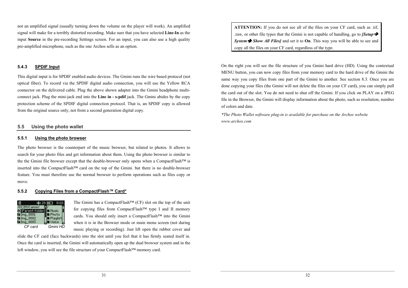 ARCHOS 100 series User Manual | Page 16 / 27