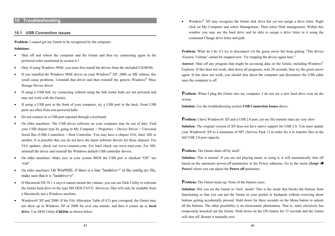 ARCHOS 100 series User Manual | Page 23 / 27