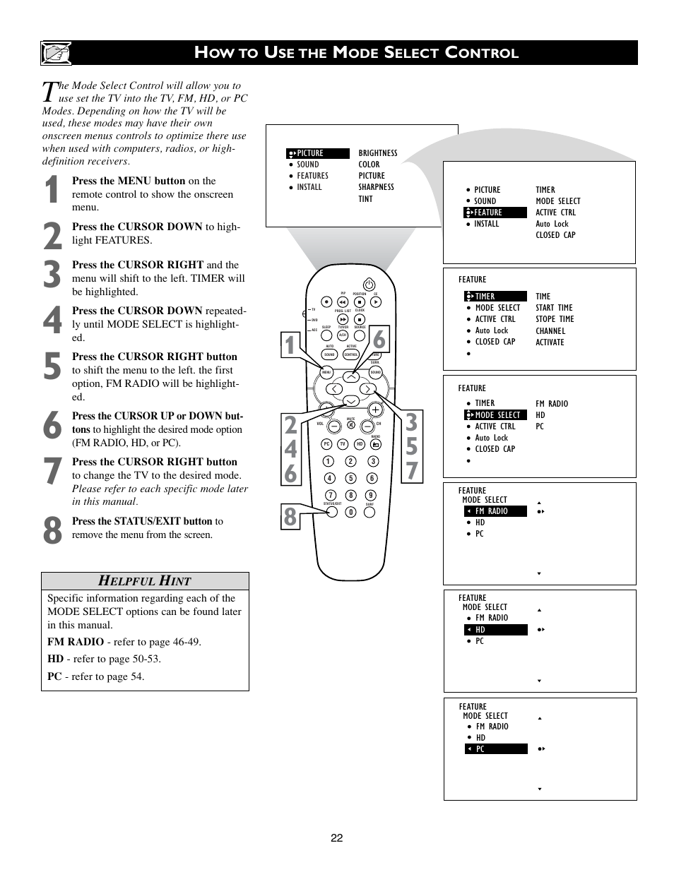 Philips 17PF9945-37 User Manual | Page 22 / 64