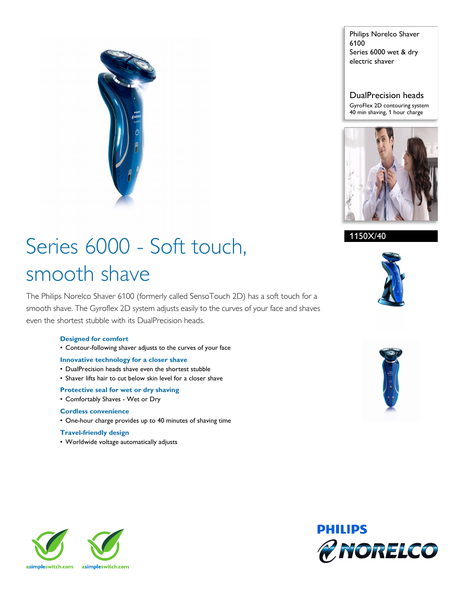 Philips 1150X-40 User Manual | 2 pages