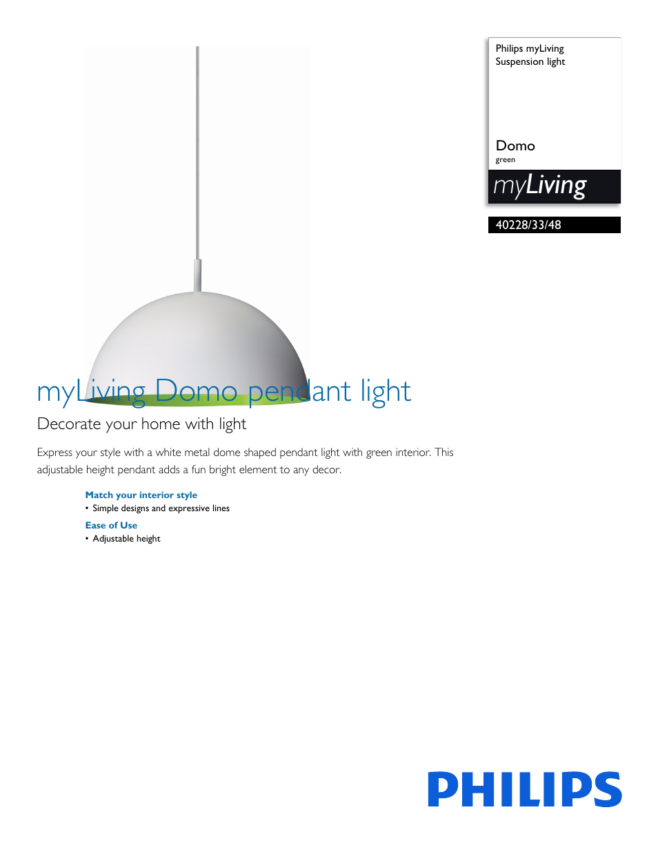 Philips 402283348 User Manual | 2 pages