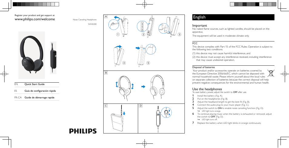 Philips SHN5200-28 User Manual | 2 pages