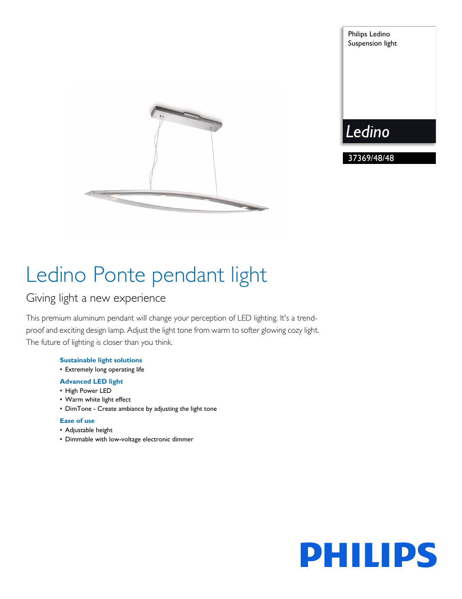 Philips 373694848 User Manual | 2 pages