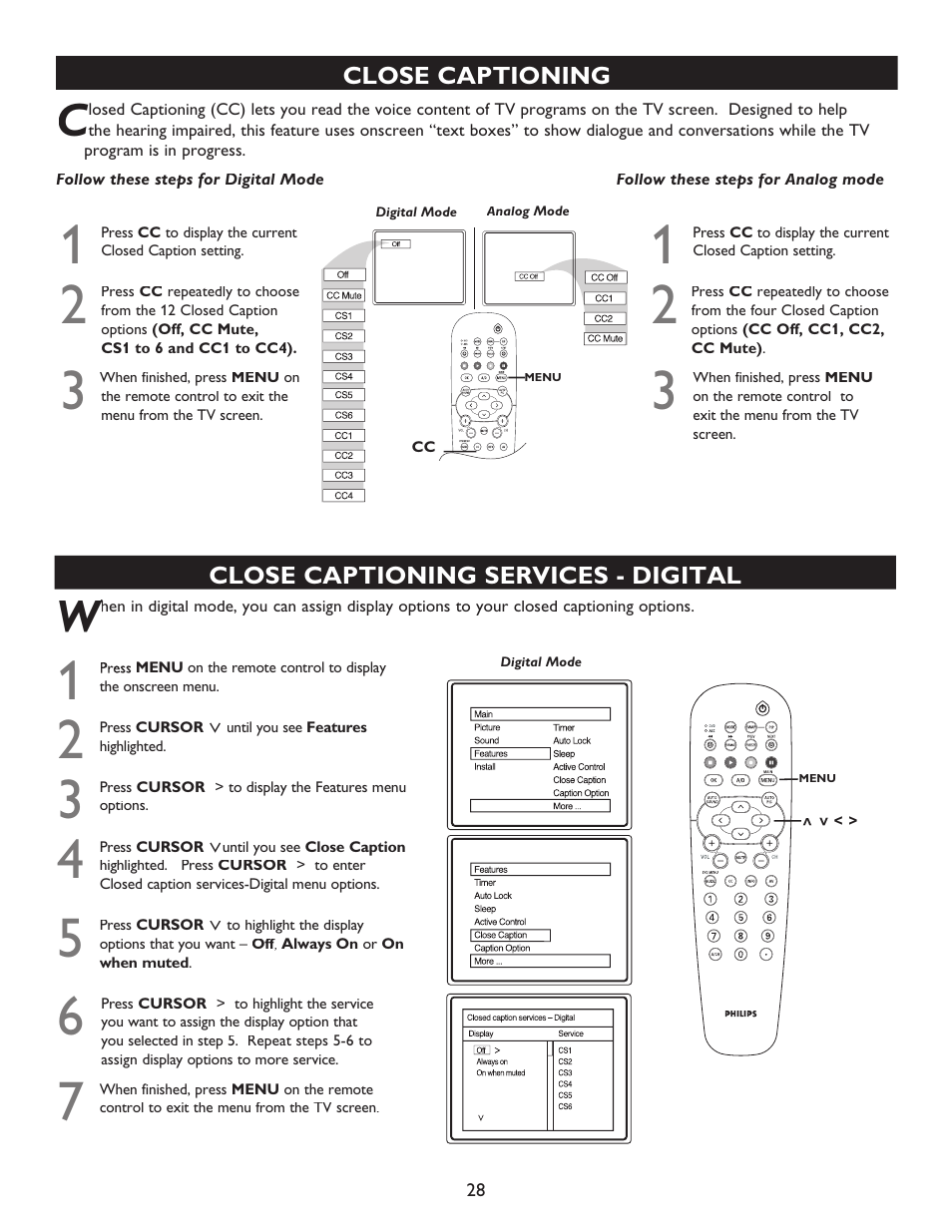Philips 32PT9100D-37B User Manual | Page 28 / 43