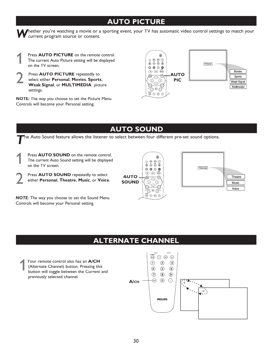 Philips 32PT9100D-37B User Manual | Page 30 / 43
