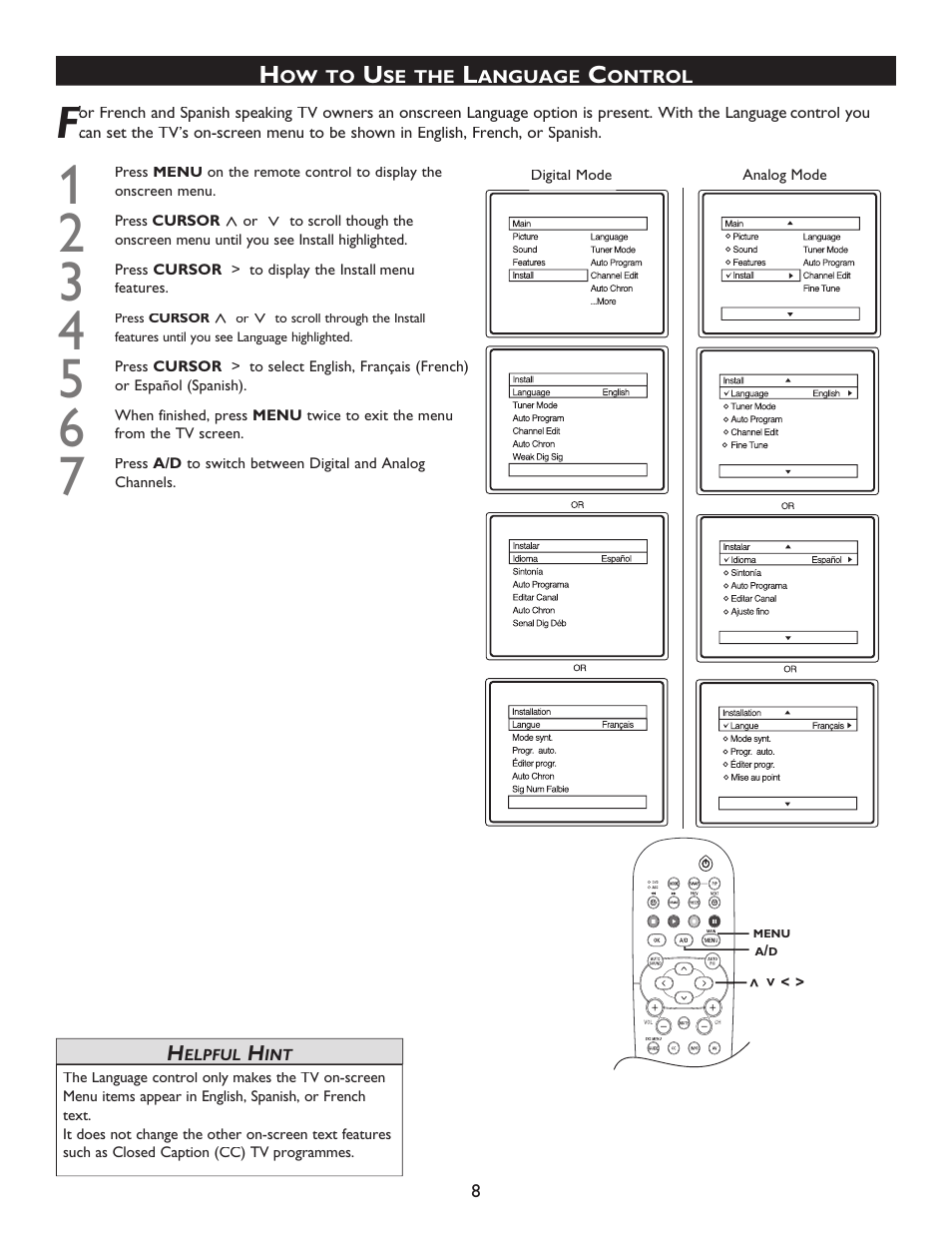 Philips 32PT9100D-37B User Manual | Page 8 / 43