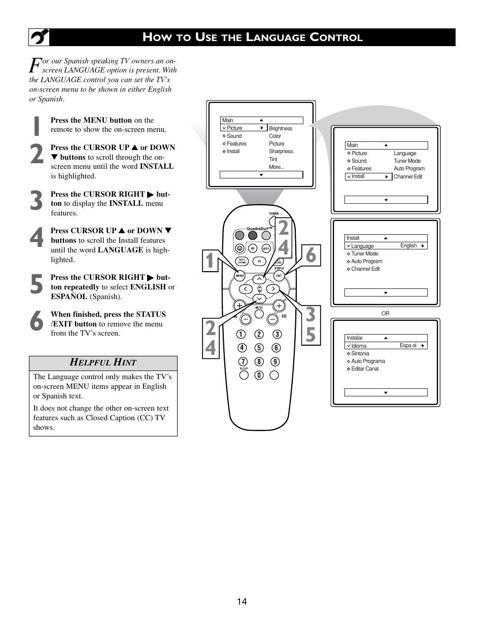 Philips 27 in Color TV User Manual | Page 14 / 40