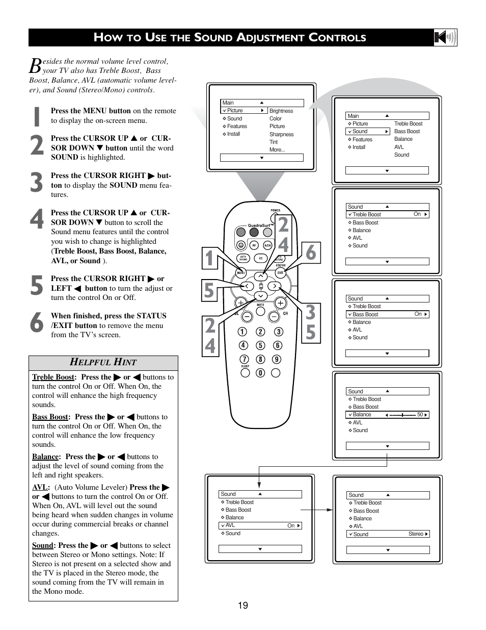 Philips 27 in Color TV User Manual | Page 19 / 40
