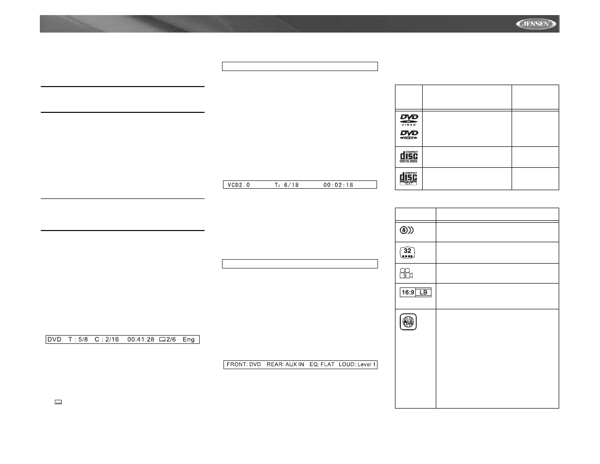 Vm9511ts | Jensen VM9511TS User Manual | Page 105 / 118