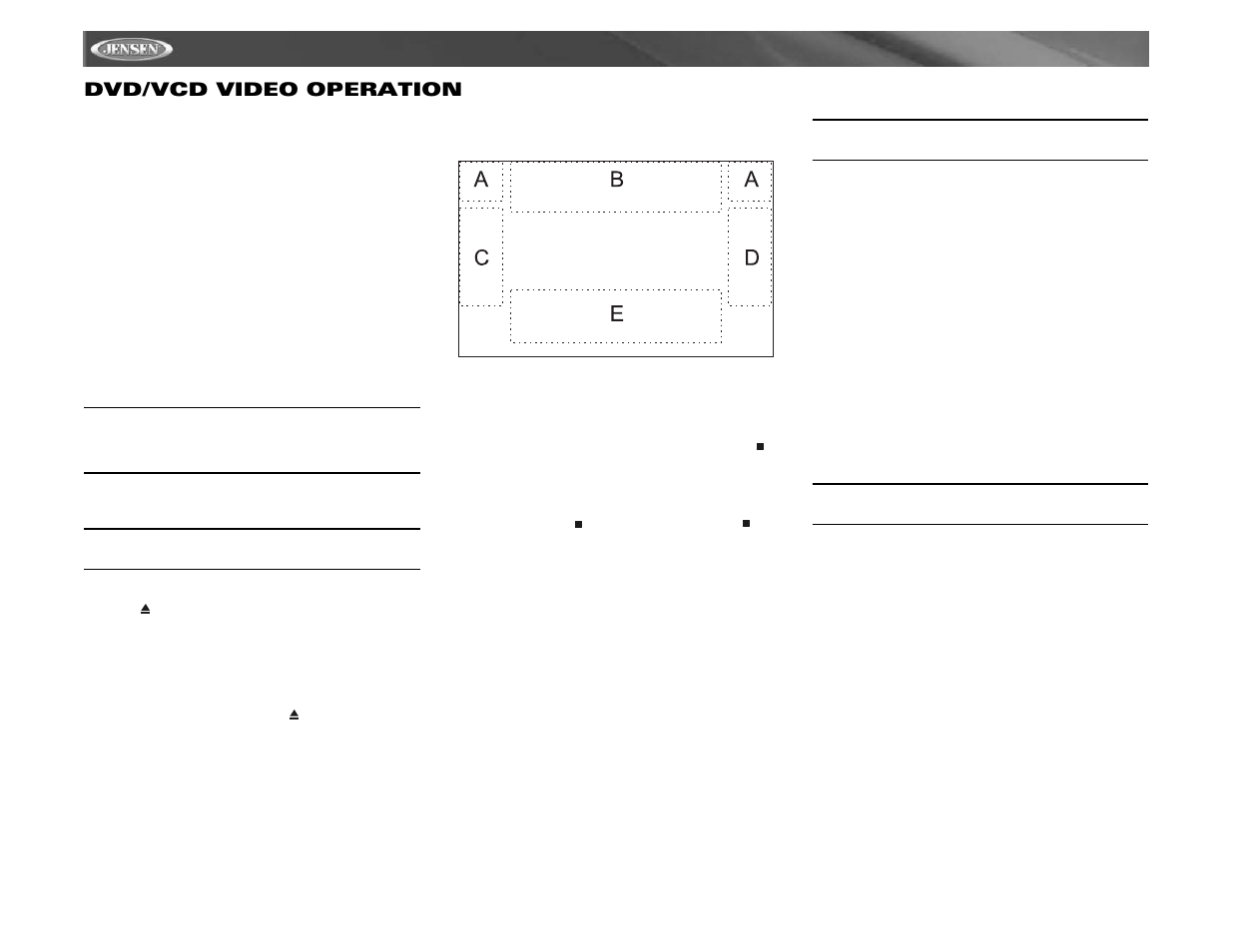 Vm9511ts dvd/vcd video operation | Jensen VM9511TS User Manual | Page 26 / 118