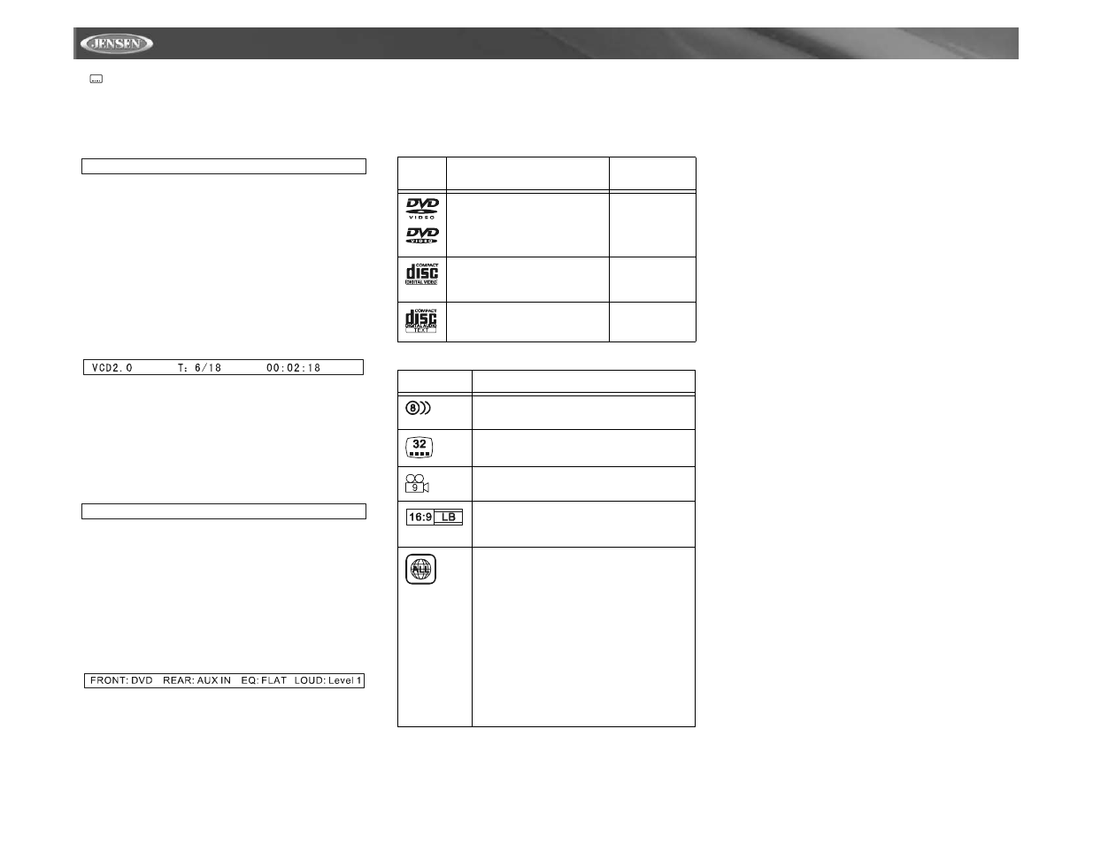 Vm9511ts | Jensen VM9511TS User Manual | Page 28 / 118