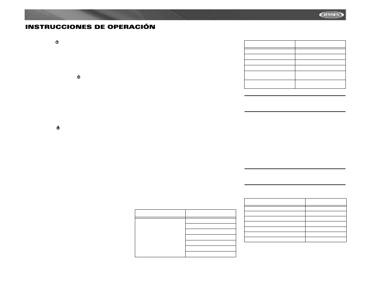 Vm9511ts instrucciones de operación | Jensen VM9511TS User Manual | Page 57 / 118