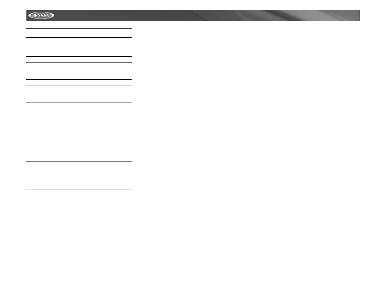 Vm9511ts | Jensen VM9511TS User Manual | Page 6 / 118