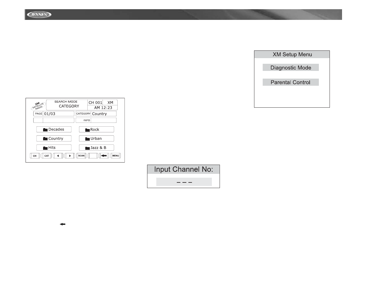 Vm9511ts | Jensen VM9511TS User Manual | Page 64 / 118