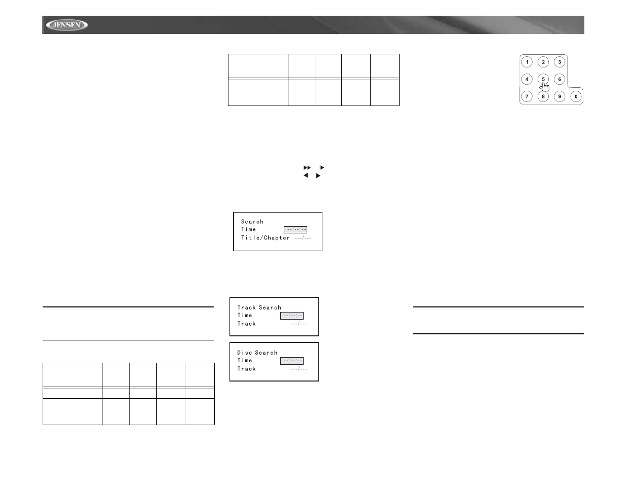 Vm9511ts | Jensen VM9511TS User Manual | Page 66 / 118