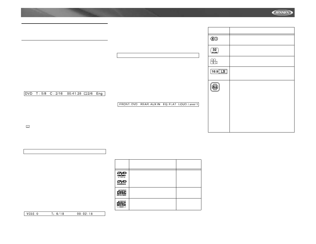 Vm9511ts | Jensen VM9511TS User Manual | Page 67 / 118