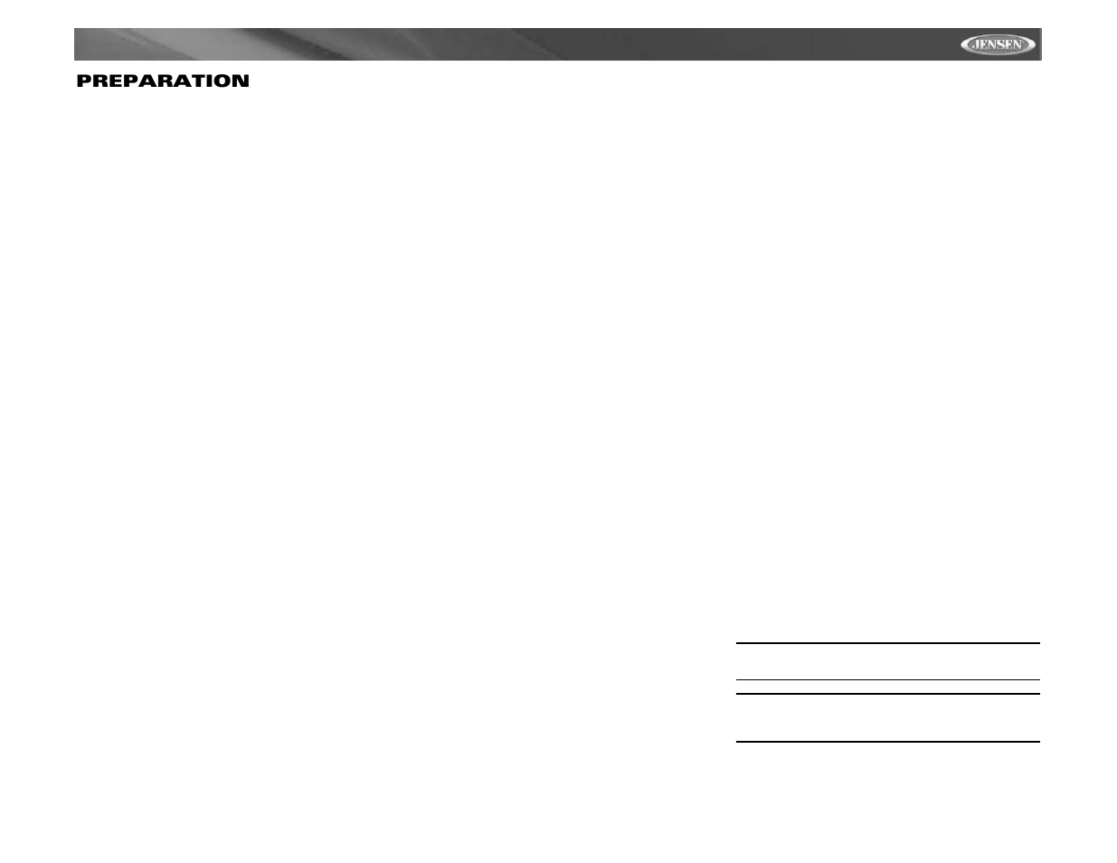 Vm9511ts preparation | Jensen VM9511TS User Manual | Page 81 / 118