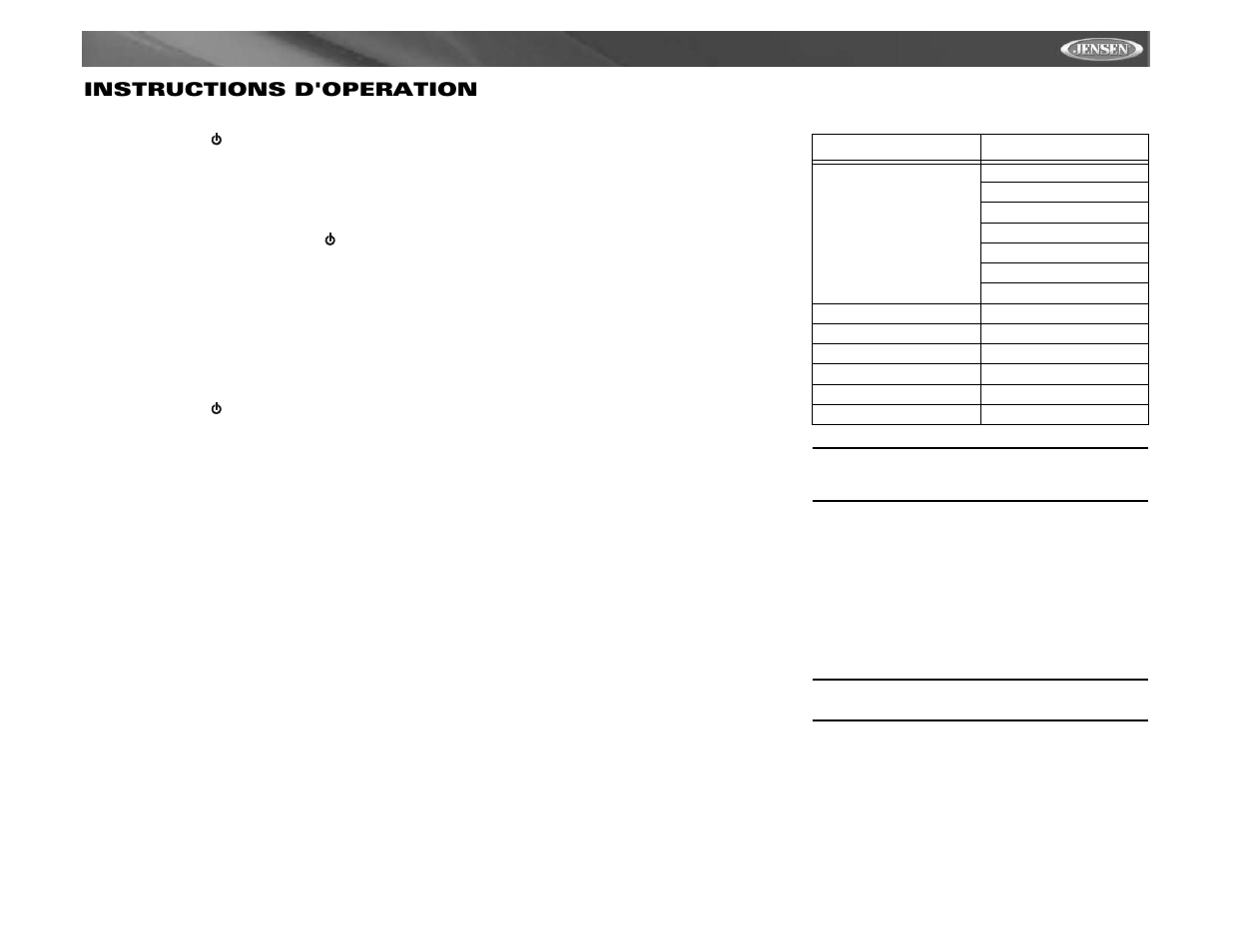 Vm9511ts instructions d'operation | Jensen VM9511TS User Manual | Page 95 / 118