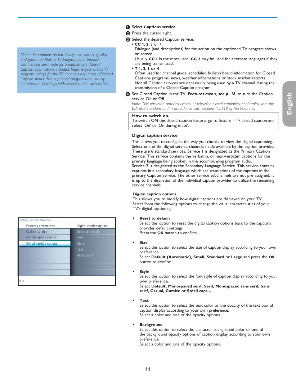 English française español | Philips 42PF5421D-37 User Manual | Page 19 / 123