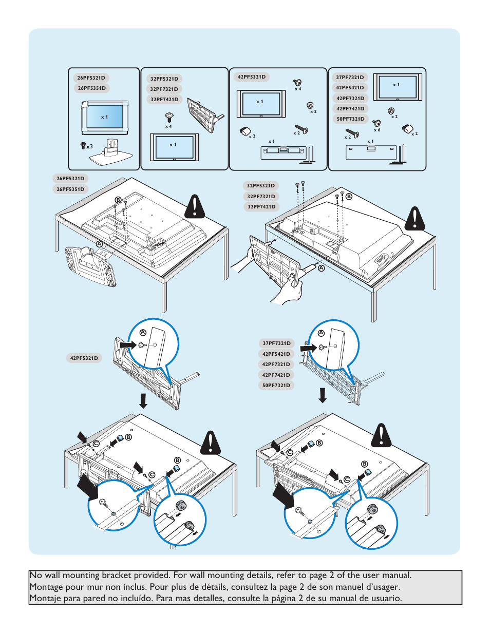 Philips 42PF5421D-37 User Manual | Page 2 / 123