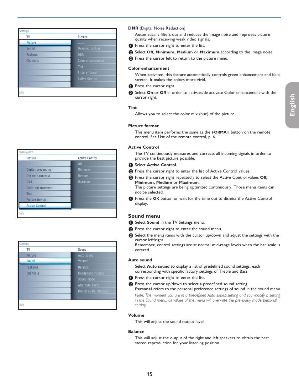 English française español | Philips 42PF5421D-37 User Manual | Page 23 / 123