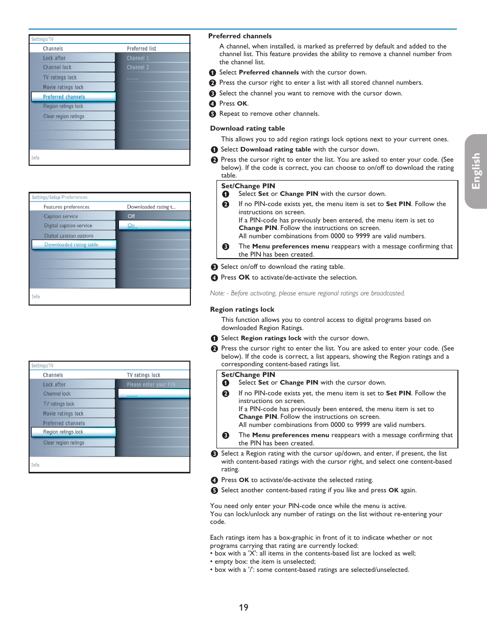 English française español | Philips 42PF5421D-37 User Manual | Page 27 / 123