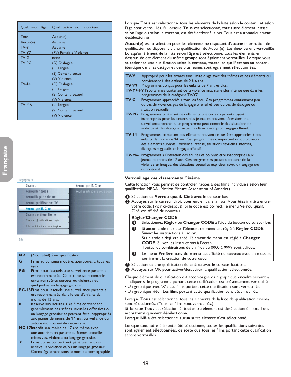 Française | Philips 42PF5421D-37 User Manual | Page 64 / 123