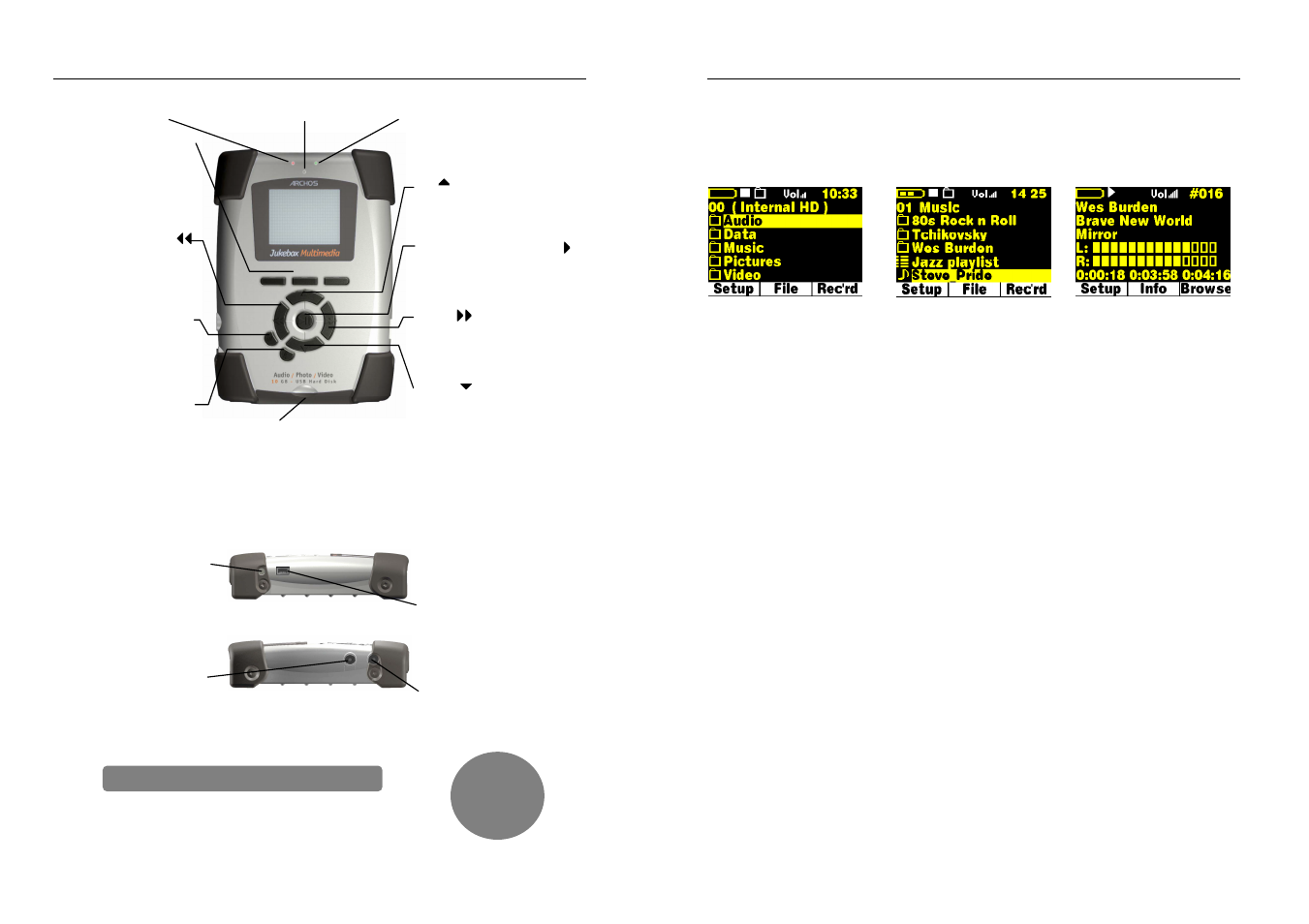 ARCHOS JUKEBOX AV140 User Manual | Page 3 / 7