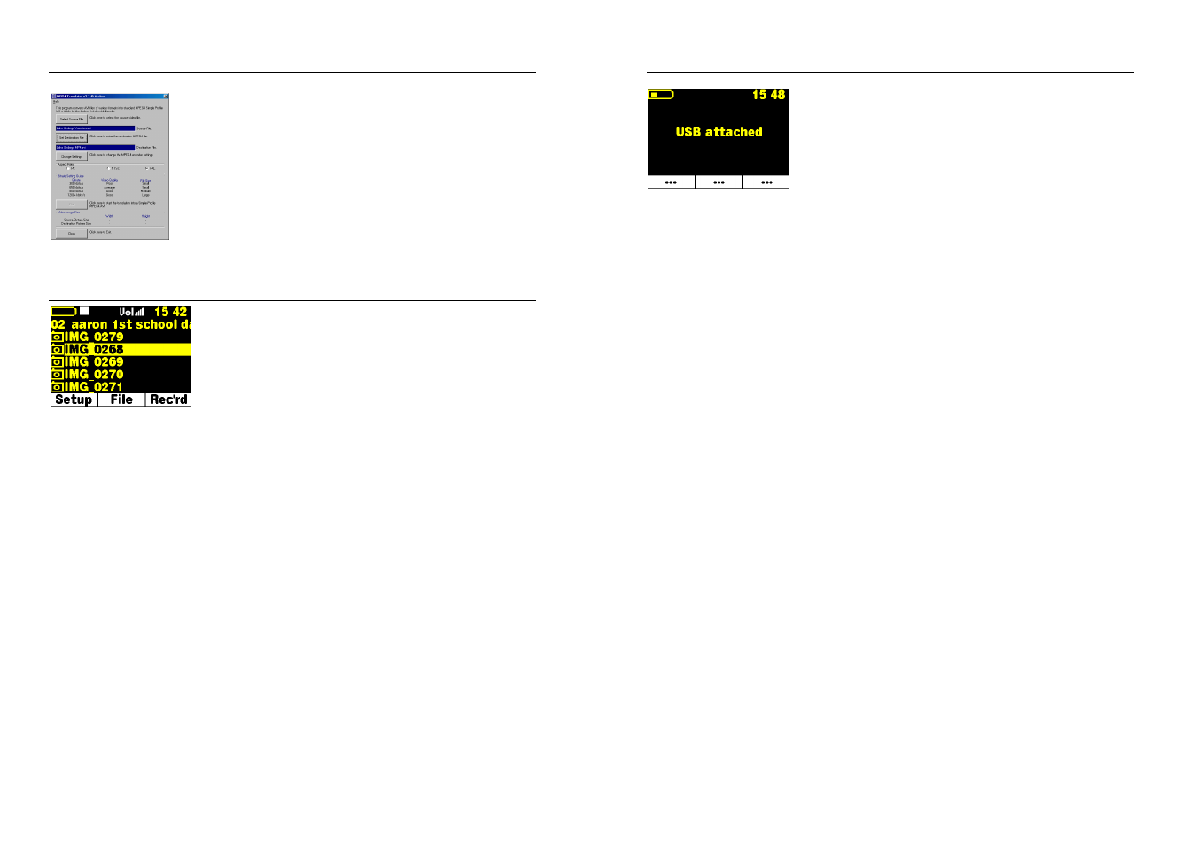 Creating mpeg 4 movies, Viewing photos, Connecting / disconnecting from your computer | ARCHOS JUKEBOX AV140 User Manual | Page 5 / 7