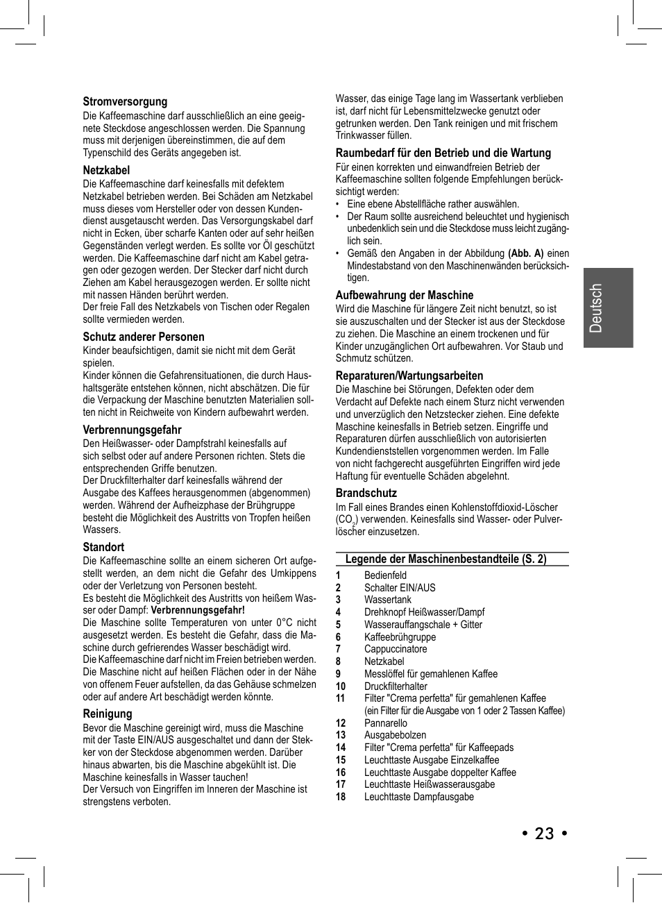 23 • deutsch | Philips 10001541 User Manual | Page 23 / 76