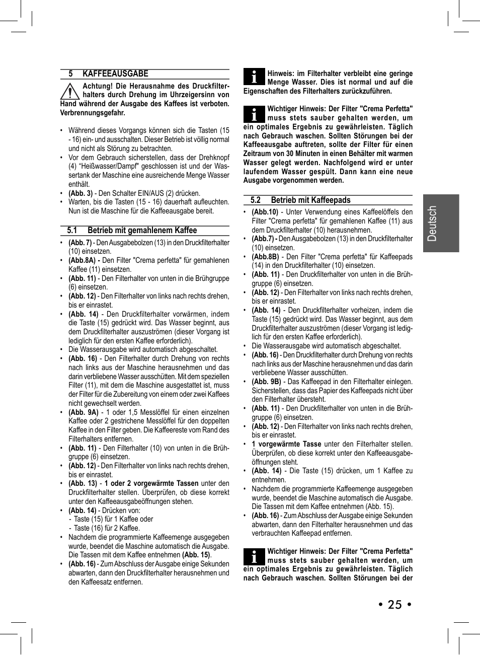 25 • deutsch | Philips 10001541 User Manual | Page 25 / 76